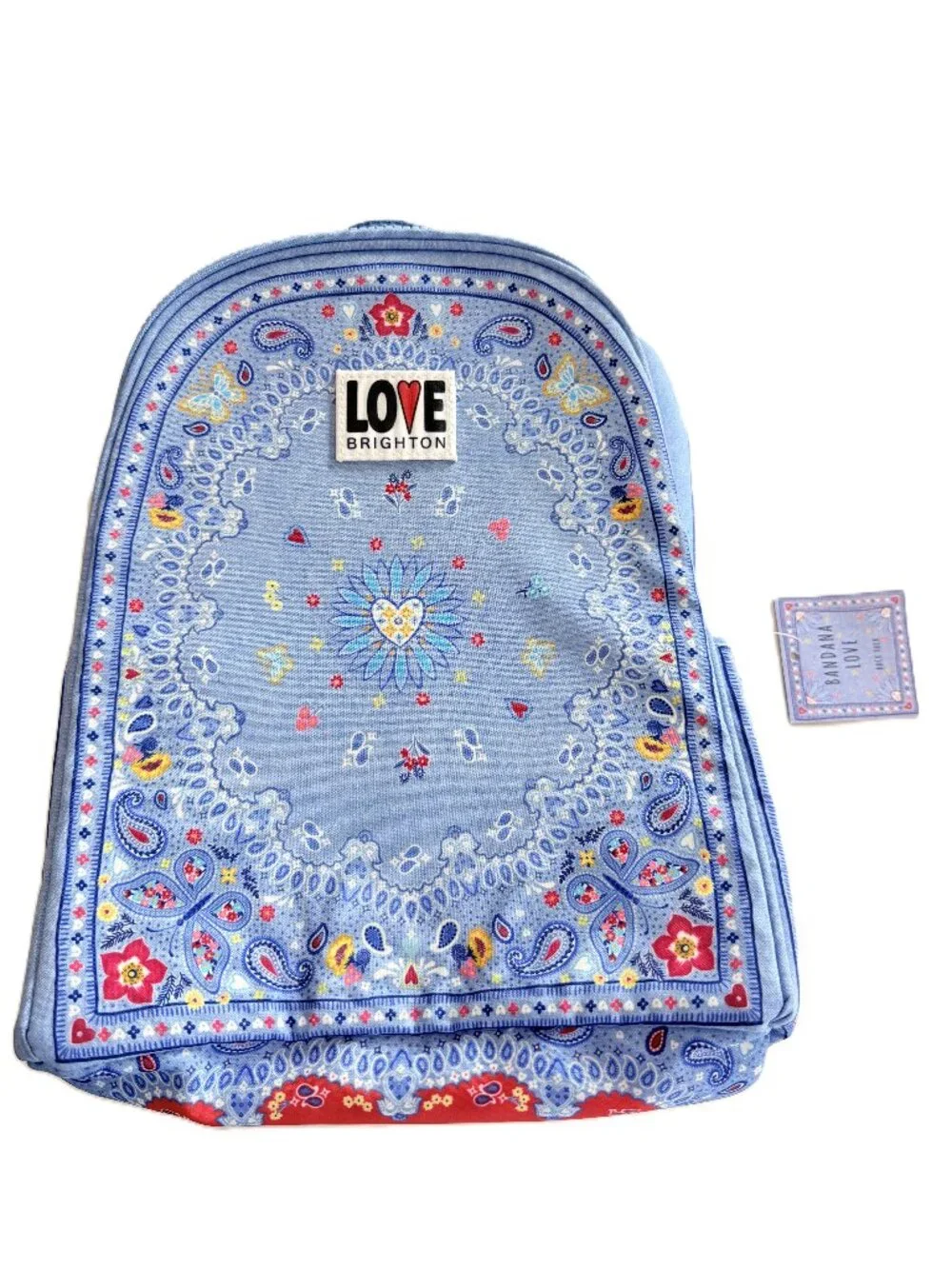 NWT Brighton Bandana Love Backpack Britney Drumheller Paisley Floral